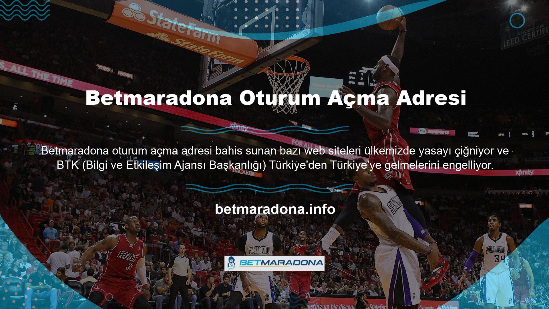 Bir şirket olan Betmaradona web sitesi, mahkeme davası biterse farklı bir adresi var
